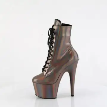 Metalické kozačky s hologramem ADO1020HG/GMHG/M Pleaser | ADORE-1020HG Pleaser - z vnitřku