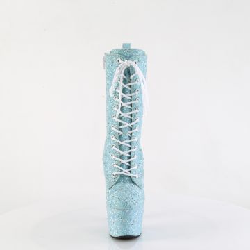 Luxusní modré gogo kozačky ADO1040GR/BUMCG/M | ADORE-1040GR Pleaser - zepředu