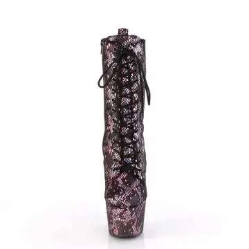 Růžové pole dance kozačky ADO1040SPF/BPMFA/M | ADORE-1040SPF Pleaser - zepředu