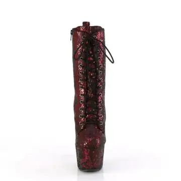 Rudé pole dance kozačky ADO1040SPF/RMFA/M | ADORE-1040SPF Pleaser - zepředu