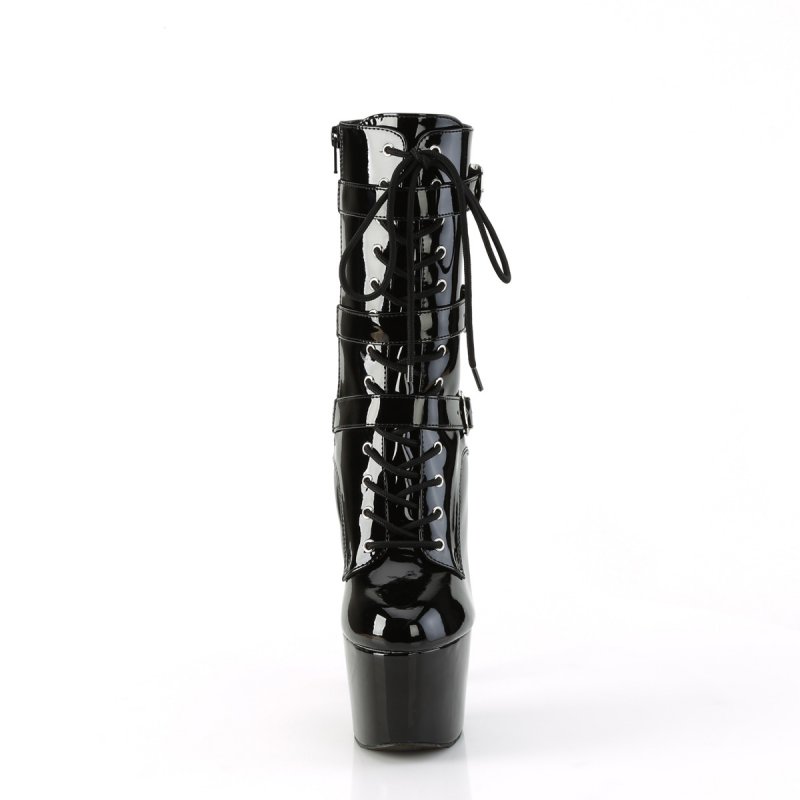 Černé taneční kozačky ADO1043/B/M | ADORE-1043 Pleaser - zepředu