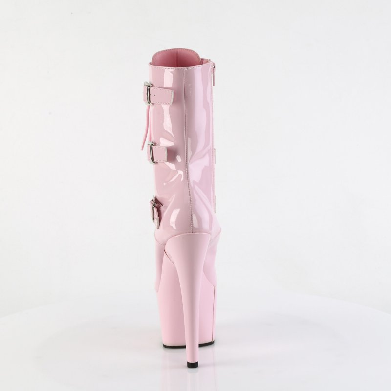 Růžové taneční kozačky ADO1043/BP/M | ADORE-1043 Pleaser - zezadu