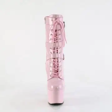 Růžové taneční kozačky ADO1043/BP/M | ADORE-1043 Pleaser - zepředu