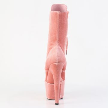 Růžové taneční kozačky ADO1045VEL/DTPN/M | ADORE-1045VEL Pleaser - zezadu