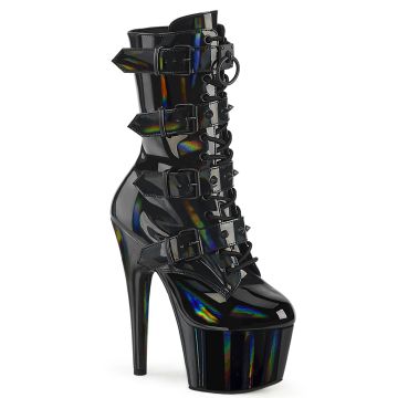 ADORE-1046 | Černé kozačky s hologramem ADO1046/BHG/M Pleaser