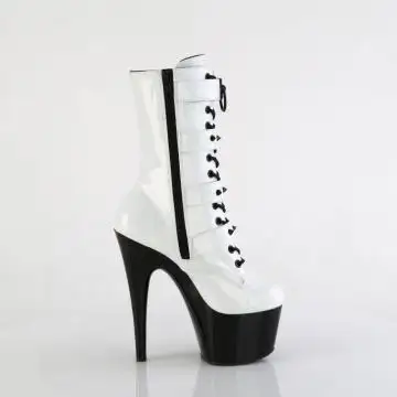 Černobílé taneční kozačky na striptýz ADO1046TT/WHG/B | ADORE-1046TT Pleaser - z vnějšku