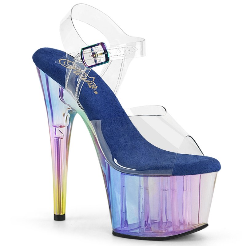Barevné boty na podpatku ADO708HT/C/BLMCT Pleaser | ADORE-708HT Pleaser