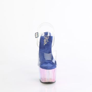 Barevné boty na podpatku ADO708HT/C/BLMCT Pleaser | ADORE-708HT - zepředu