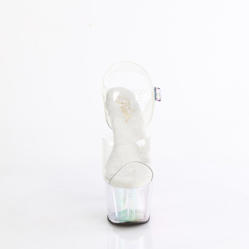 Taneční boty na podpatku s hologramem ADO708HT/C/HGT | ADORE-708HT Pleaser - zepředu