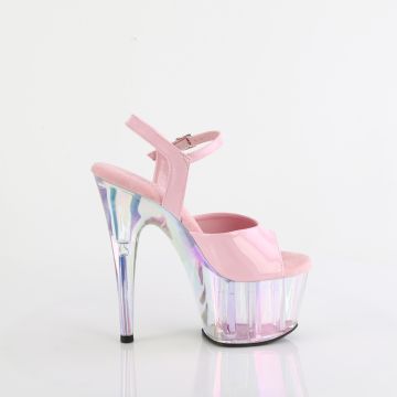 Růžové sandály na pole dance ADO709HT/BPHG/HGT | ADORE-709HT Pleaser - z vnějšku Růžové sandály na pole dance ADO709HT/BPHG/HGT | ADORE-709HT Pleaser - z vnějšku