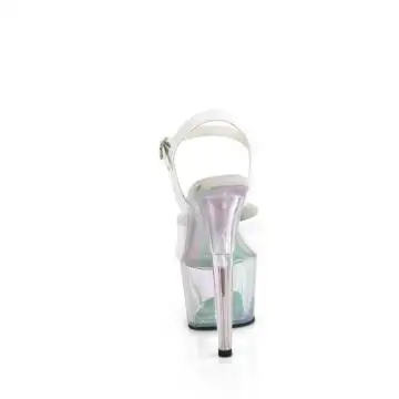 Bílé sandály na exotic pole dance ADO709HT/WHG/HGT Pleaser | ADORE-709HT Pleaser - zezadu