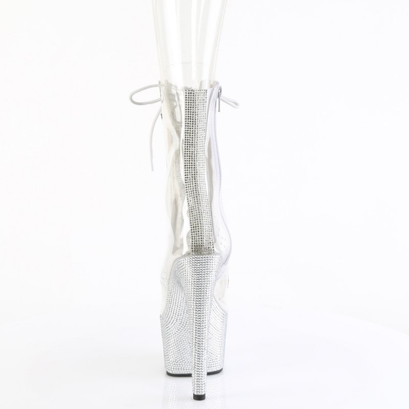 BEJEWELED-1021C-2 BEJ1021C-2/C-RS/SRS Luxusní kozačky Pleaser | BEJEWELED-1021C-2 Pleaser - zezadu