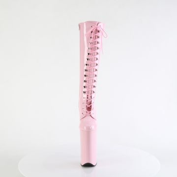 BEYOND-2020 BEY2020/BP/M růžové kozačky na extrémních podpatcích Pleaser - zepředu