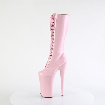 BEYOND-2020 BEY2020/BP/M růžové kozačky na extrémních podpatcích Pleaser - z vnitřku