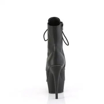 Černé matné go-go kozačky DEL1021/BPU/M | DELIGHT-1021 Pleaser - zezadu