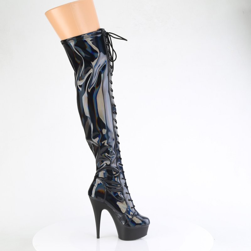 DELIGHT-3029 DEL3029/BHG/B kozačky Pleaser | DELIGHT-3029 Pleaser - z vnějšku