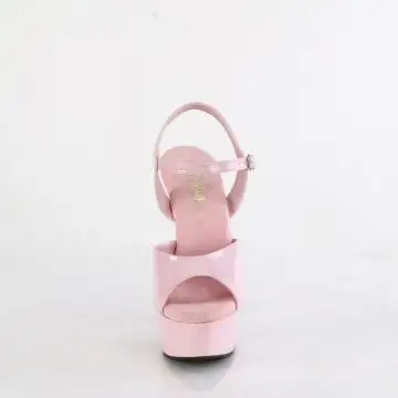 Růžové sexy boty DEL609/BP/M | DELIGHT-609 Pleaser - zepředu