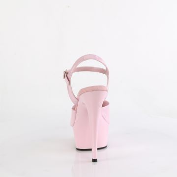 Růžové sexy boty DEL609/BP/M | DELIGHT-609 Pleaser - zezadu Růžové sexy boty DEL609/BP/M | DELIGHT-609 Pleaser - zezadu