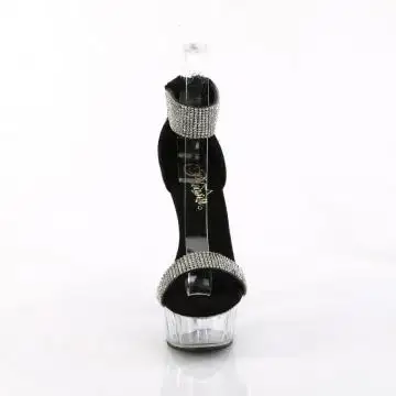 Zdobené luxusní sandály na platformě Pleaser DEL641/BFA/C | DELIGHT-641 Pleaser - zepředu
