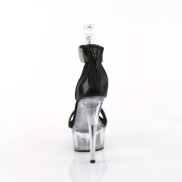 Zdobené luxusní sandály na platformě Pleaser DEL641/BFA/C | DELIGHT-641 - zezadu