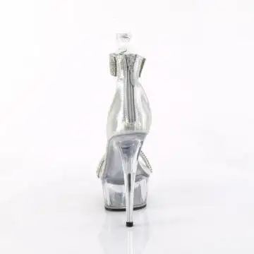 Luxusní sandály Pleaser DEL641/SFA/C pro tanečnice go-go | DELIGHT-641 Pleaser - zezadu