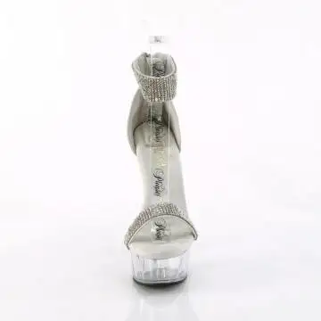 Luxusní sandály Pleaser DEL641/SFA/C pro tanečnice go-go | DELIGHT-641 Pleaser - zepředu