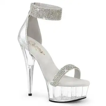 Luxusní sandály Pleaser DEL641/SFA/C pro tanečnice go-go