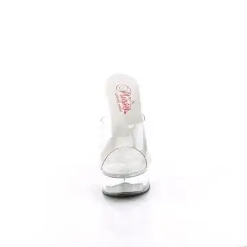 Průhledné pantofle Pleaser EXC601/C/M pro tanečnice go-go | EXCITE-601 Pleaser - zepředu
