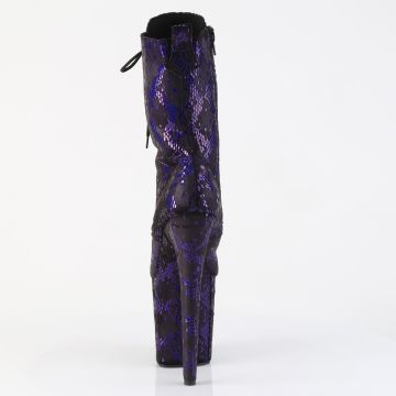 Modré pole dance kozačky FLAM1040SPF/BLMFA/M | FLAMINGO-1040SPF Pleaser - zezadu