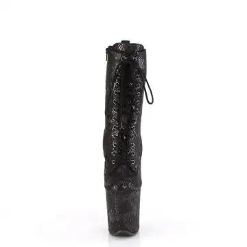 Černé pole dance kozačky FLAM1040SPF/BMFA/M | FLAMINGO-1040SPF Pleaser - zepředu
