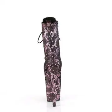 Růžové pole dance kozačky FLAM1040SPF/BPMFA/M | FLAMINGO-1040SPF Pleaser - zezadu