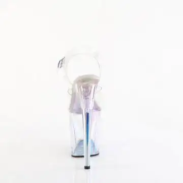 Průhledné sandály s hologramem Pleaser FLAM808HT/C/HG | FLAMINGO-808HT Pleaser - zezadu
