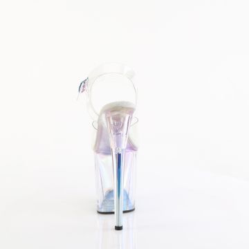 Průhledné sandály s hologramem Pleaser FLAM808HT/C/HG | FLAMINGO-808HT Pleaser - zezadu