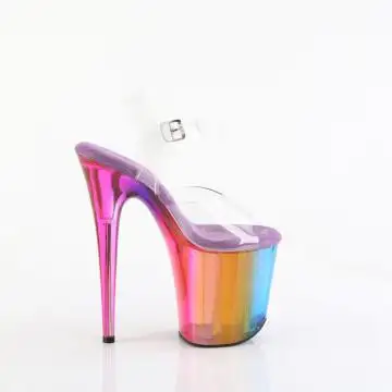 FLAMINGO-808RMT FLAM808RMT/C/RBOW duhové sexy boty | FLAMINGO-808RMT Pleaser - z vnějšku