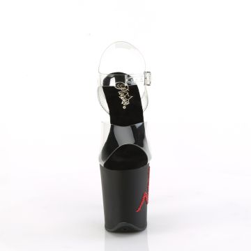 Pleaser boty na strip červená truck girl FLAM808TGRS/C/B-R | FLAMINGO-808TGRS - zepředu