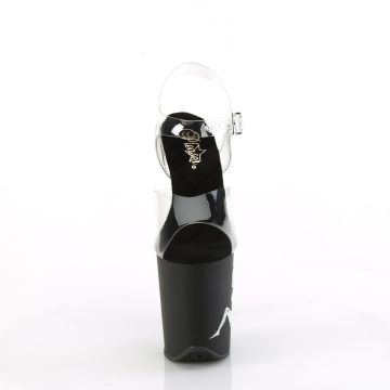 Pleaser boty na strip stříbrná truck girl FLAM808TGRS/C/B-S | FLAMINGO-808TGRS - zepředu