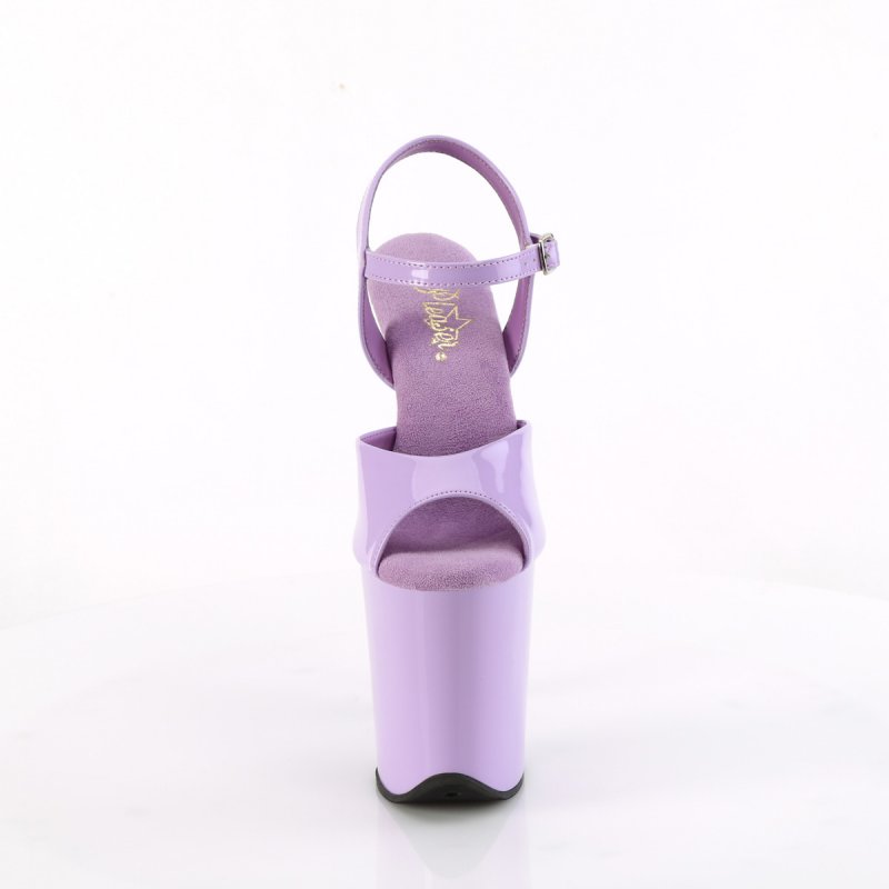 Levandulové sandály FLAM809/LV/M | FLAMINGO-809 Pleaser - zepředu