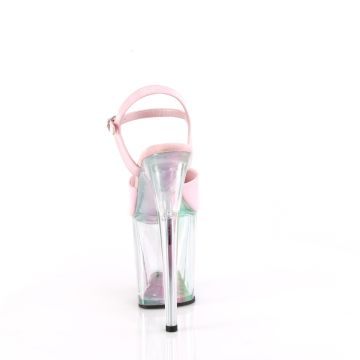 Růžové exotic dance boty FLAM809HT/BPHG/HG | FLAMINGO-809HT Pleaser - zezadu Růžové exotic dance boty FLAM809HT/BPHG/HG | FLAMINGO-809HT Pleaser - zezadu