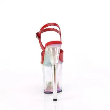 Červené strip dance boty FLAM809HT/RHG/HG | FLAMINGO-809HT Pleaser - zezadu