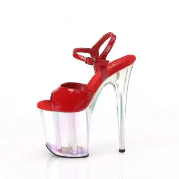Červené strip dance boty FLAM809HT/RHG/HG | FLAMINGO-809HT Pleaser - z vnitřku