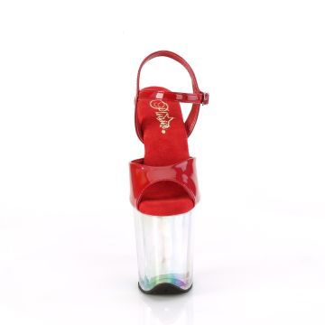 Červené strip dance boty FLAM809HT/RHG/HG | FLAMINGO-809HT Pleaser - zepředu