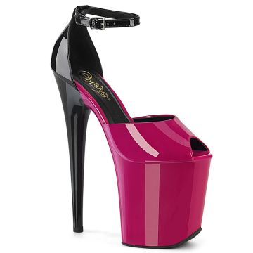 Růžovo černé go-go boty FLAM868/FS-B/M | FLAMINGO-868 Pleaser Růžovo černé go-go boty FLAM868/FS-B/M | FLAMINGO-868 Pleaser