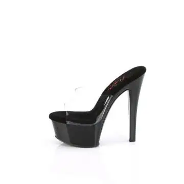 Černé pantofle Pleaser na platformě GLM601/C/B | GLEAM-601 Pleaser - z vnitřku