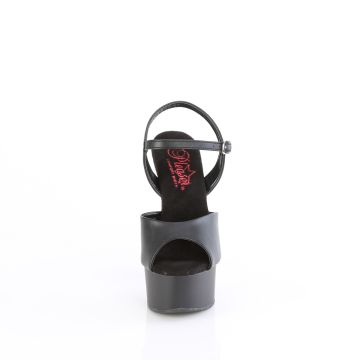 Černé sexy boty GLM609/BPU/M | GLEAM-609 Pleaser - zepředu