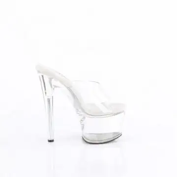 Průhledné pantofle Pleaser na platformě PASN701/C/M | PASSION-701 Pleaser - z vnějšku