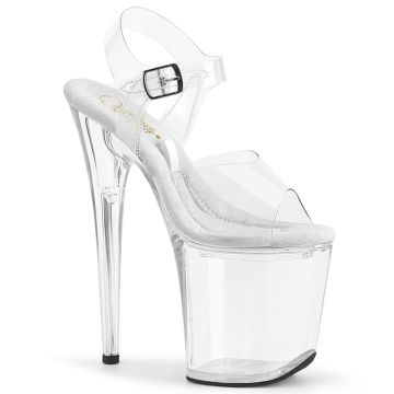 Průhledné boty | sandály Pleaser TRE808FLA/C/M s úložným prostorem