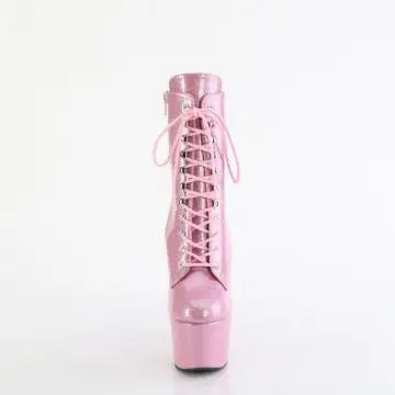 ADO1020GP/BPG/M růžové perleťové kozačky | ADORE-1020GP Pleaser - zepředu
