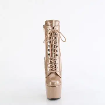 ADO1020GP/GG/M zlaté perleťové kozačky | ADORE-1020GP Pleaser - zepředu