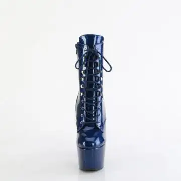 ADO1020GP/NBG/M modré perleťové kozačky | ADORE-1020GP Pleaser - zepředu