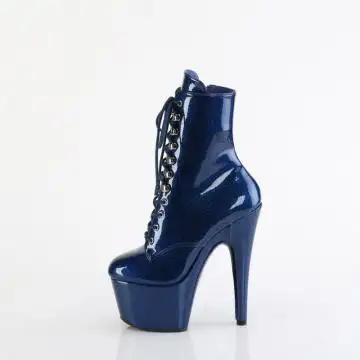 ADO1020GP/NBG/M modré perleťové kozačky | ADORE-1020GP Pleaser - z vnitřku